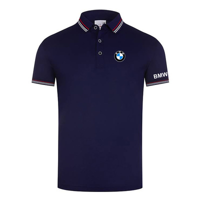 Polo BMW Homme 2022 Piqué De Coton Col Contrasté Slim Fit